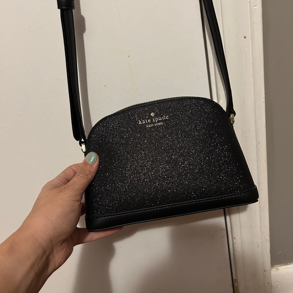 kate spade Handbags - Kate Spade Black Sparkle Crossbody Bag